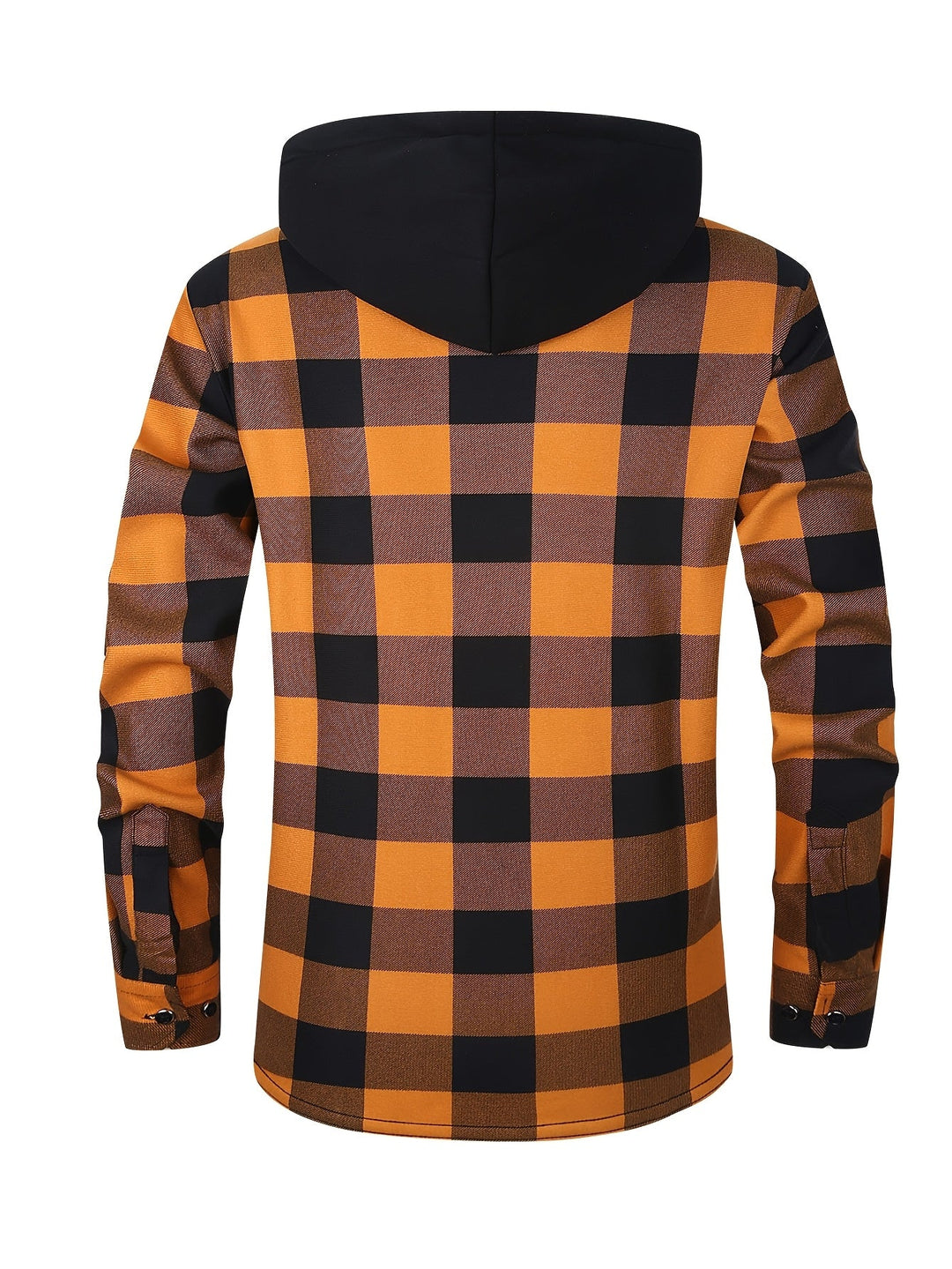Cozy Fleece-Lined Plaid Hoodie Jacket
