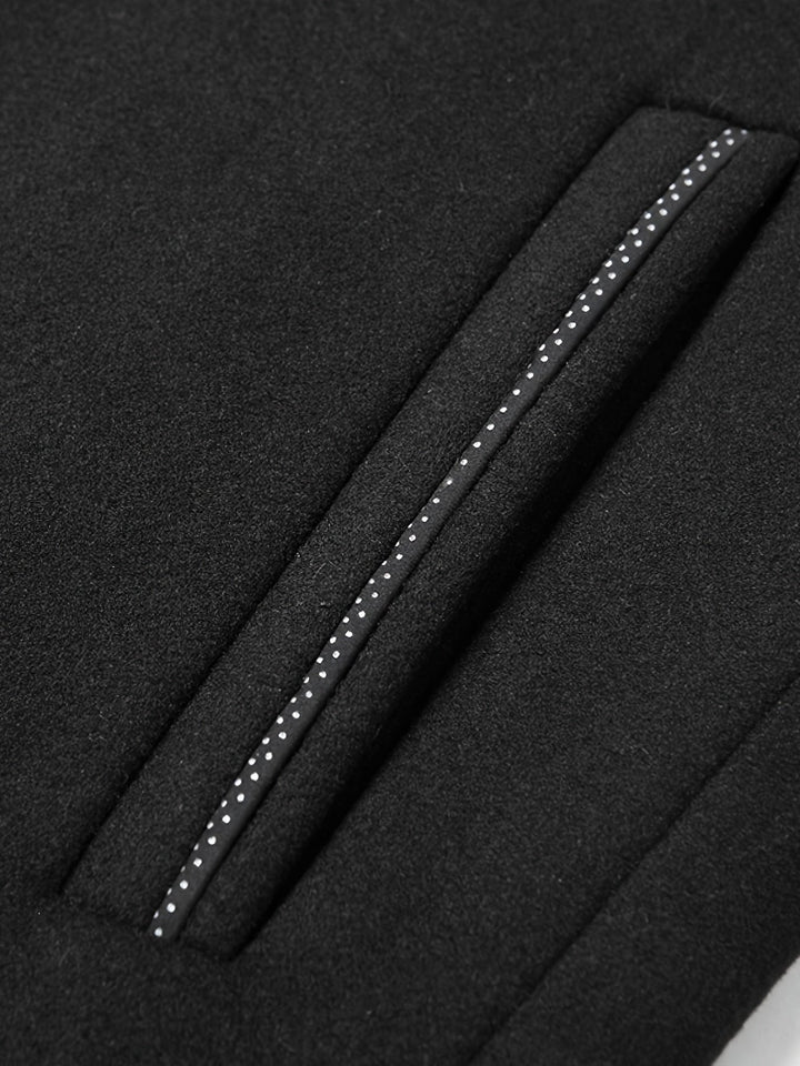 Men’s Slim Fit Winter Coat with Stand Collar