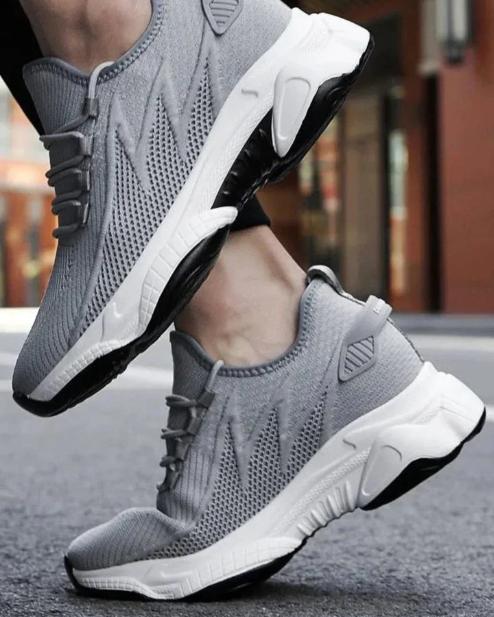 Men's Breathable Knit Sneakers with Height Boost