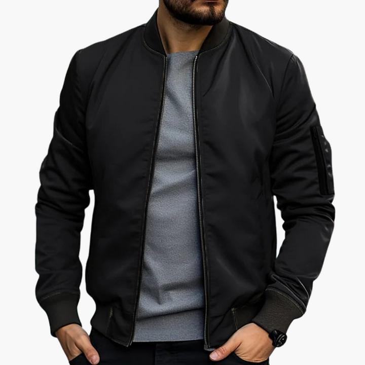 Men's Lightweight Zip Bomber Jacket
