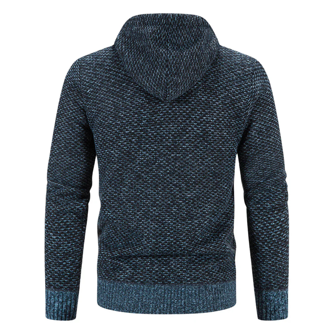 Men’s Cozy Zip-Up Knit Hoodie