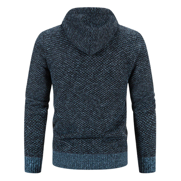 Men’s Cozy Zip-Up Knit Hoodie