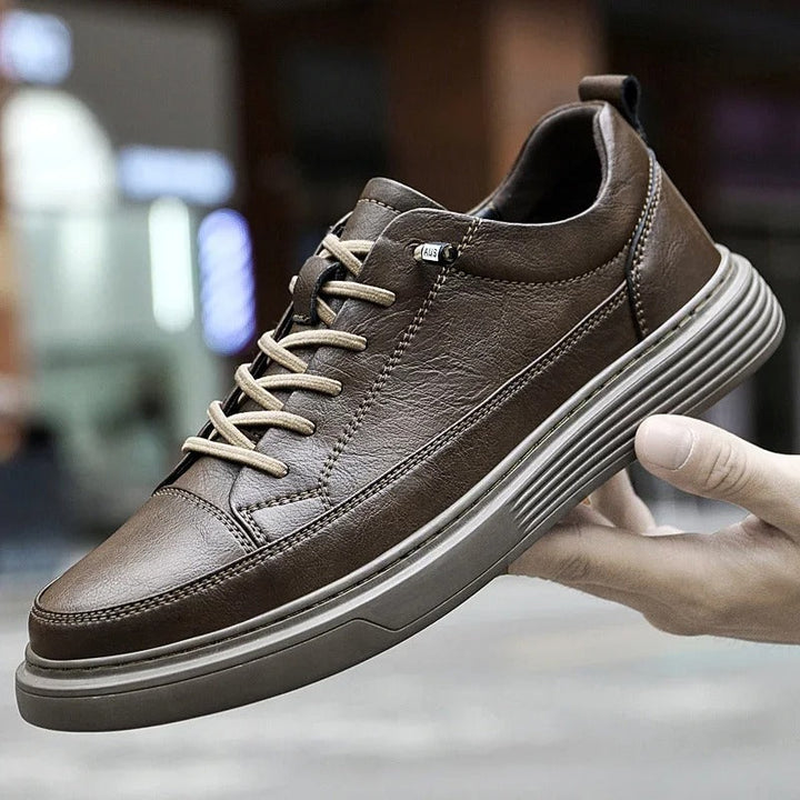 Men’s Casual Leather Lace-Up Shoes