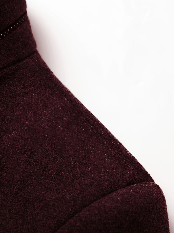 Men’s Slim Fit Winter Coat with Stand Collar