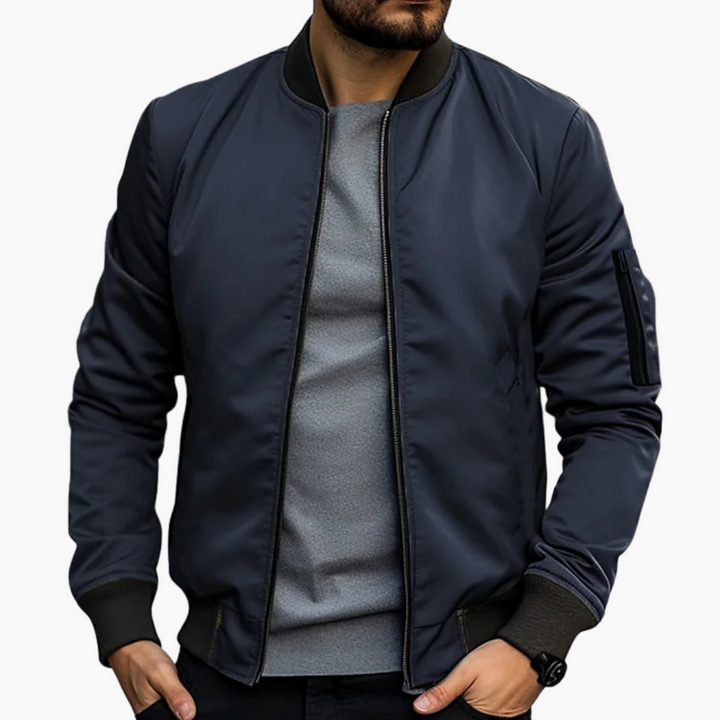 Men's Lightweight Zip Bomber Jacket
