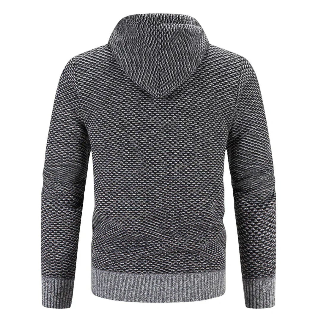 Men’s Cozy Zip-Up Knit Hoodie
