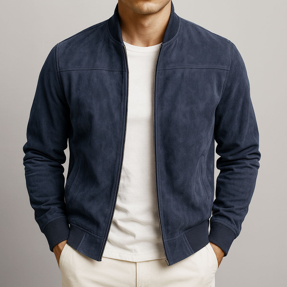 Men’s Lightweight Suede Flight Jacket