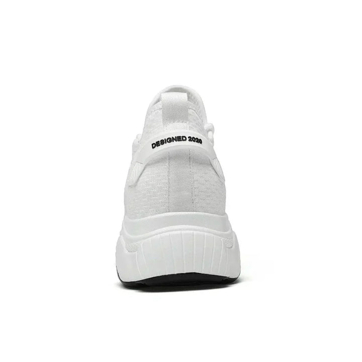 Men's Breathable Knit Sneakers with Height Boost