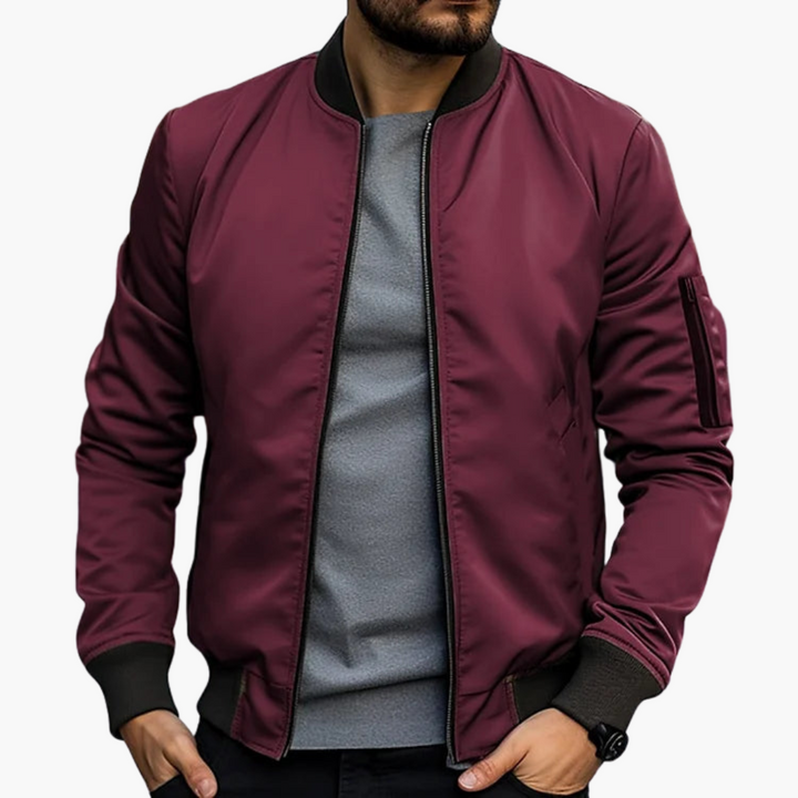 Men's Lightweight Zip Bomber Jacket