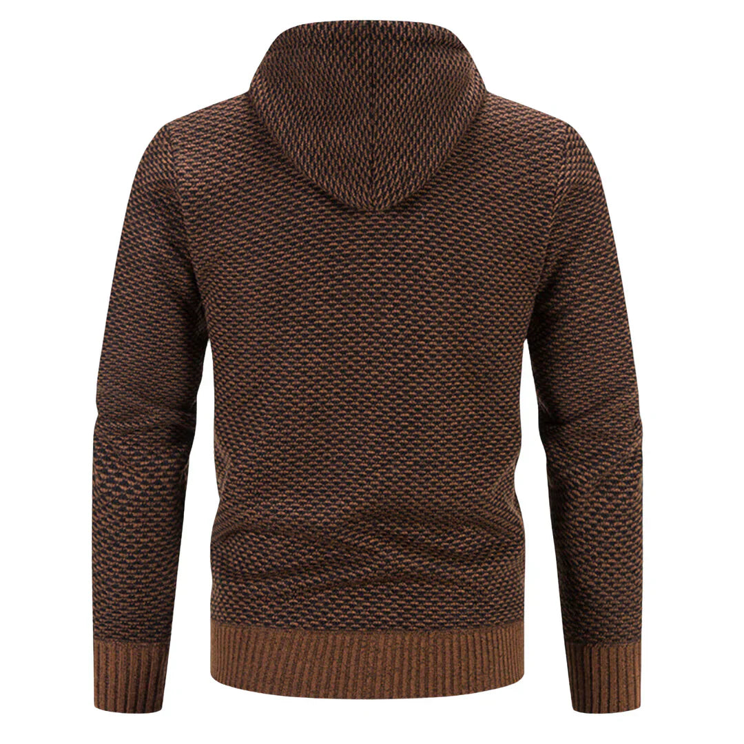 Men’s Cozy Zip-Up Knit Hoodie