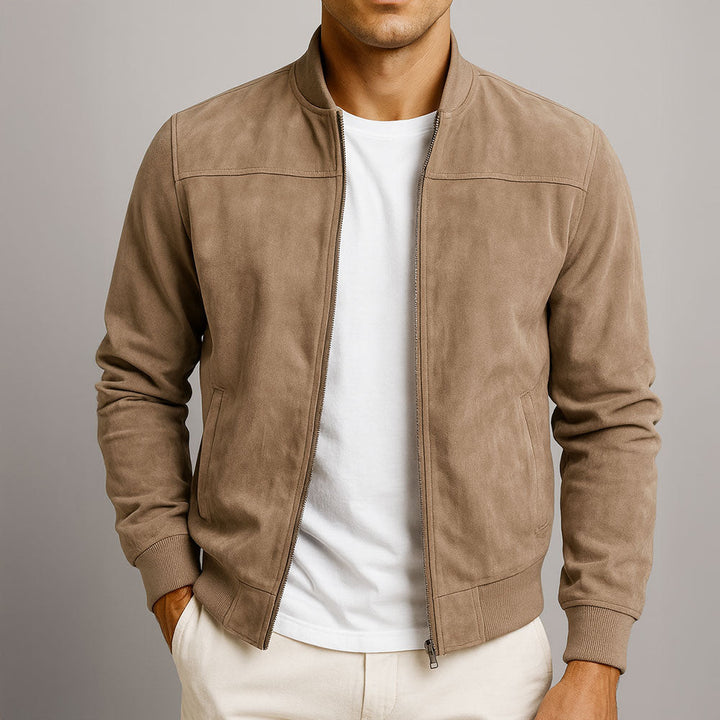 Men’s Lightweight Suede Flight Jacket