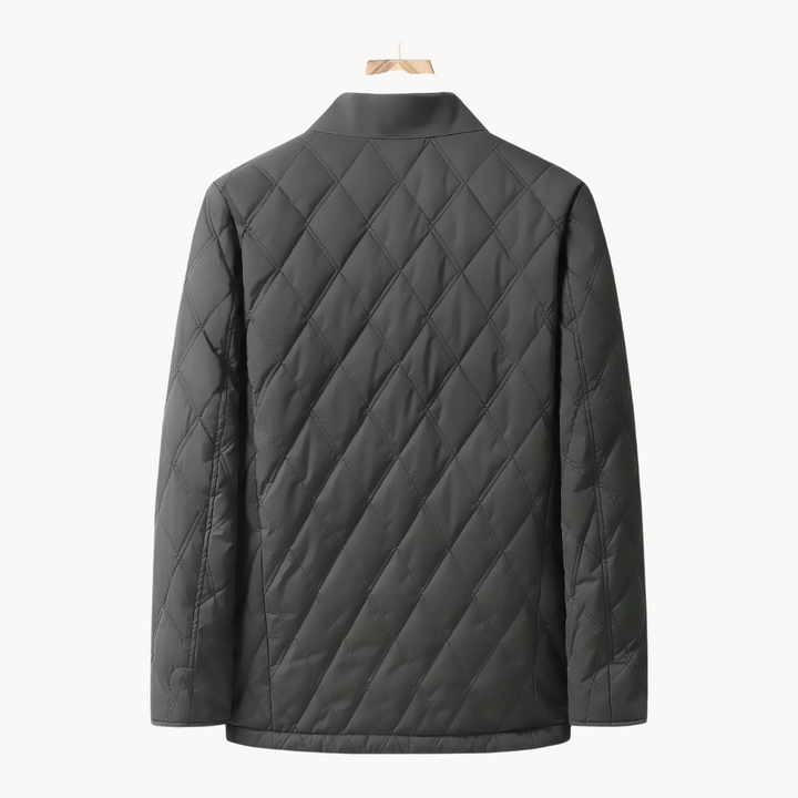 Men’s Lightweight Quilted Snap-Front Jacket