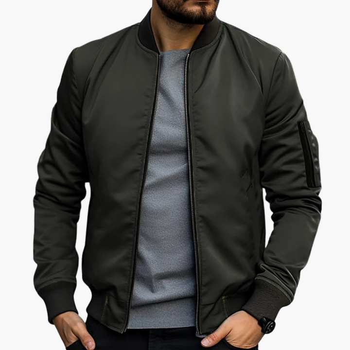 Men's Lightweight Zip Bomber Jacket