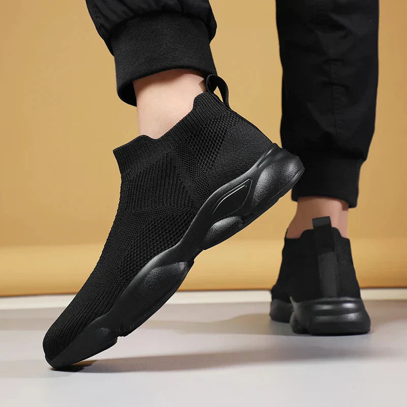 Men’s Lightweight Breathable Slip-On Knit Sneakers