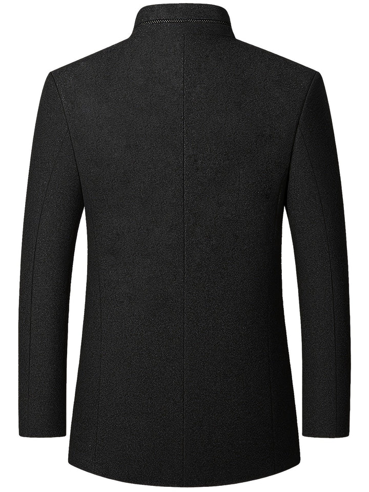 Men’s Slim Fit Winter Coat with Stand Collar