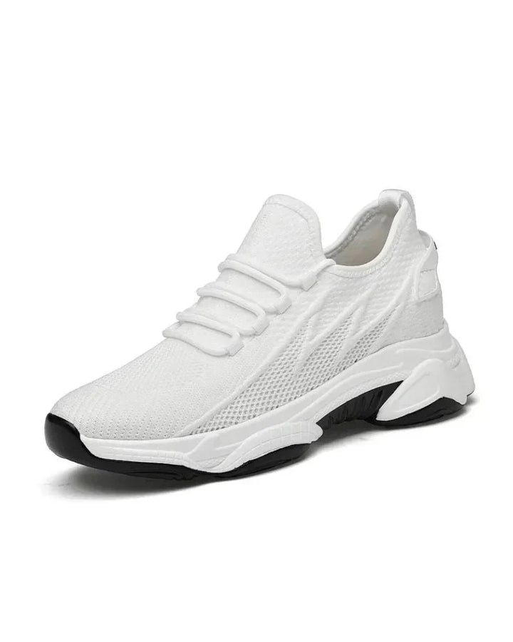 Men's Breathable Knit Sneakers with Height Boost