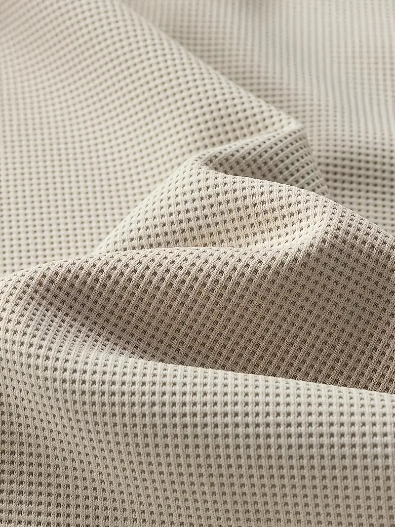 Men’s Long Sleeve Layered Waffle Knit Shirt