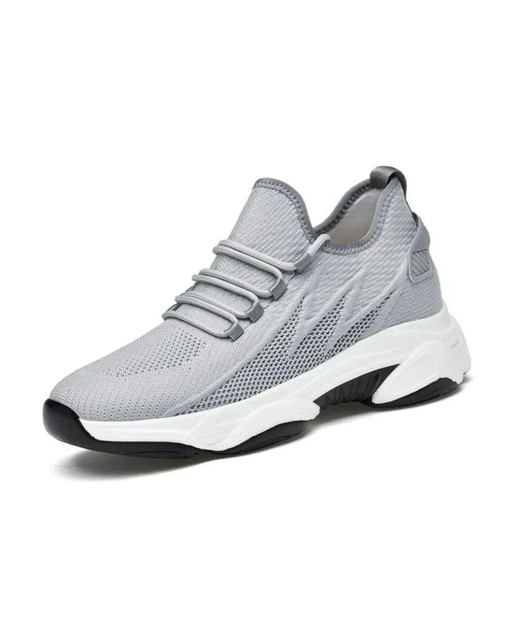 Men's Breathable Knit Sneakers with Height Boost