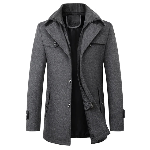 Men’s Insulated Mid-Length Winter Coat