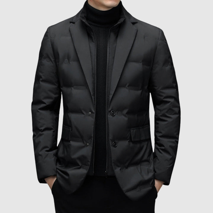 Men's Insulated Duck Down Blazer Jacket