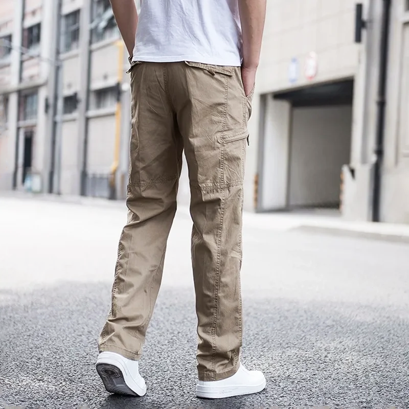Casual Cargo Pants with Utility Pockets and Relaxed Fit