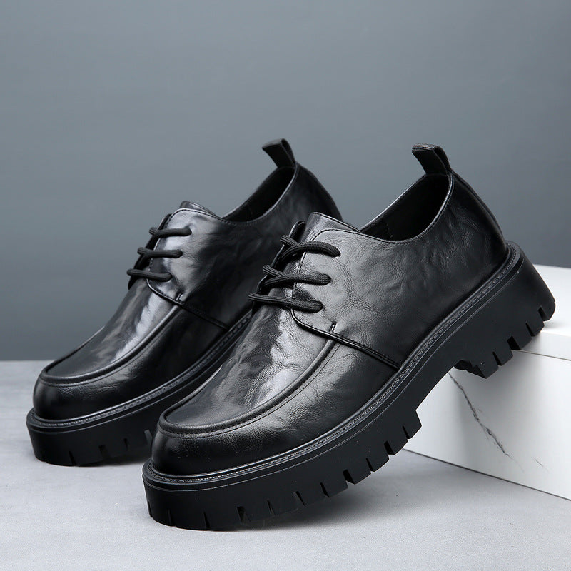 Men's Lace-Up Dress Shoes with Lug Sole