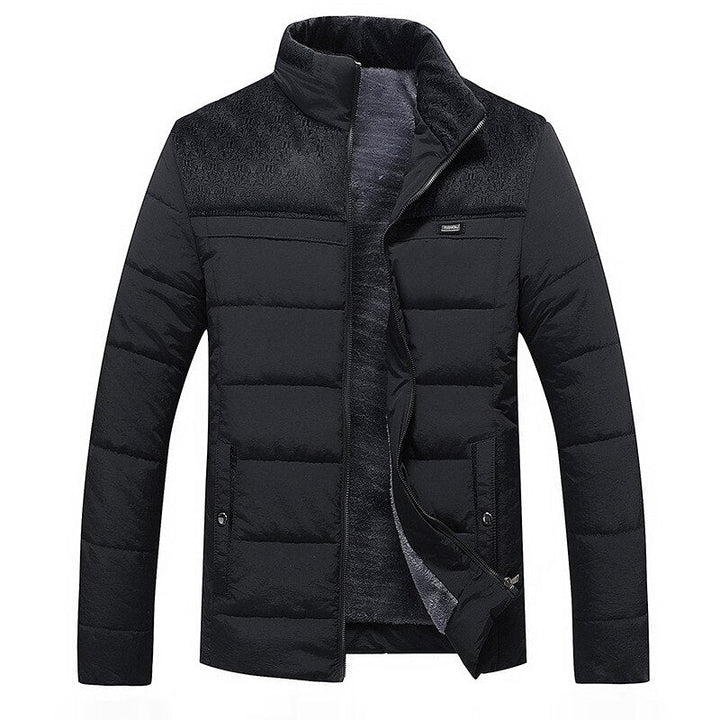 Men’s Cold-Weather Fleece-Lined Puffer Jacket
