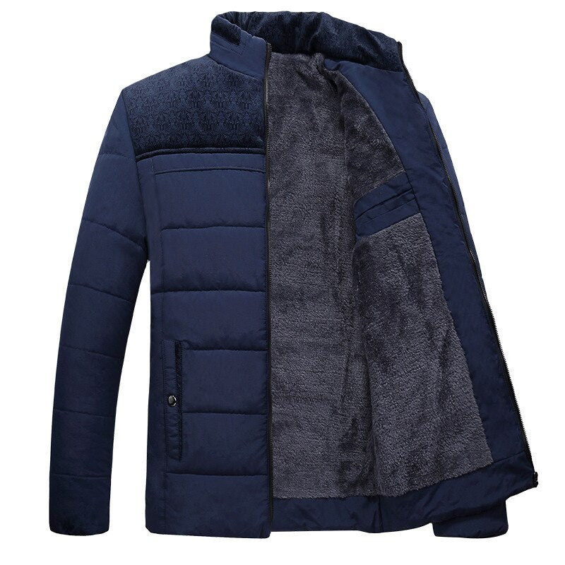 Men’s Cold-Weather Fleece-Lined Puffer Jacket