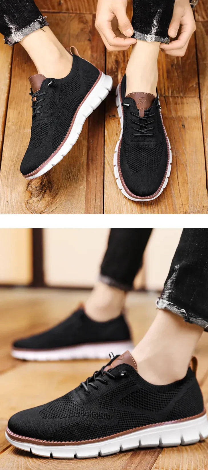 Men’s Cushioned Flyknit Walking Sneaker