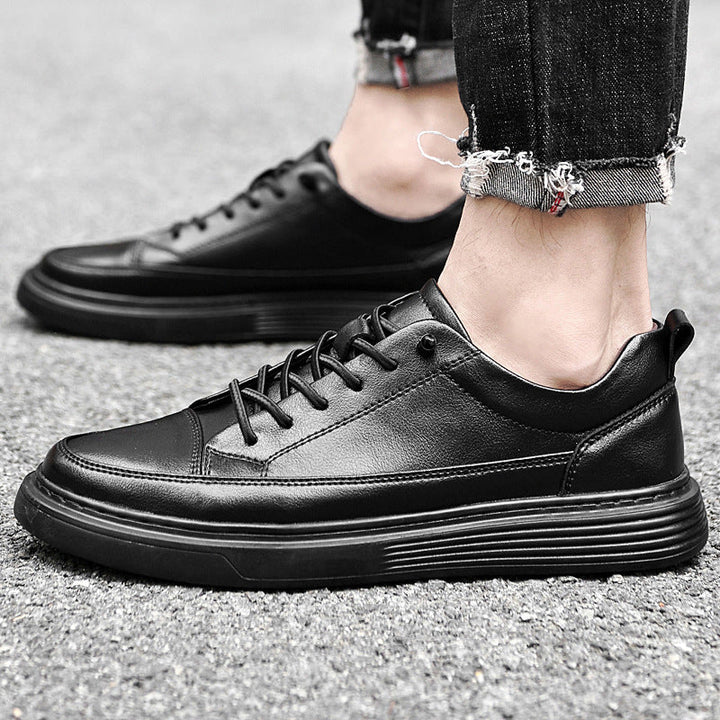 Men’s Casual Leather Lace-Up Shoes