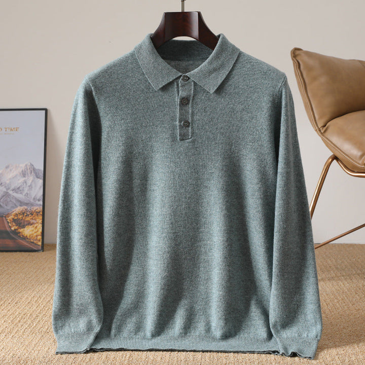 Men’s Lightweight Knit Polo Sweater