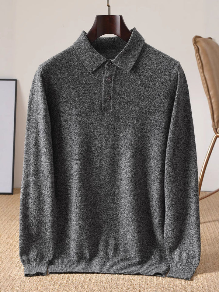 Men’s Lightweight Knit Polo Sweater