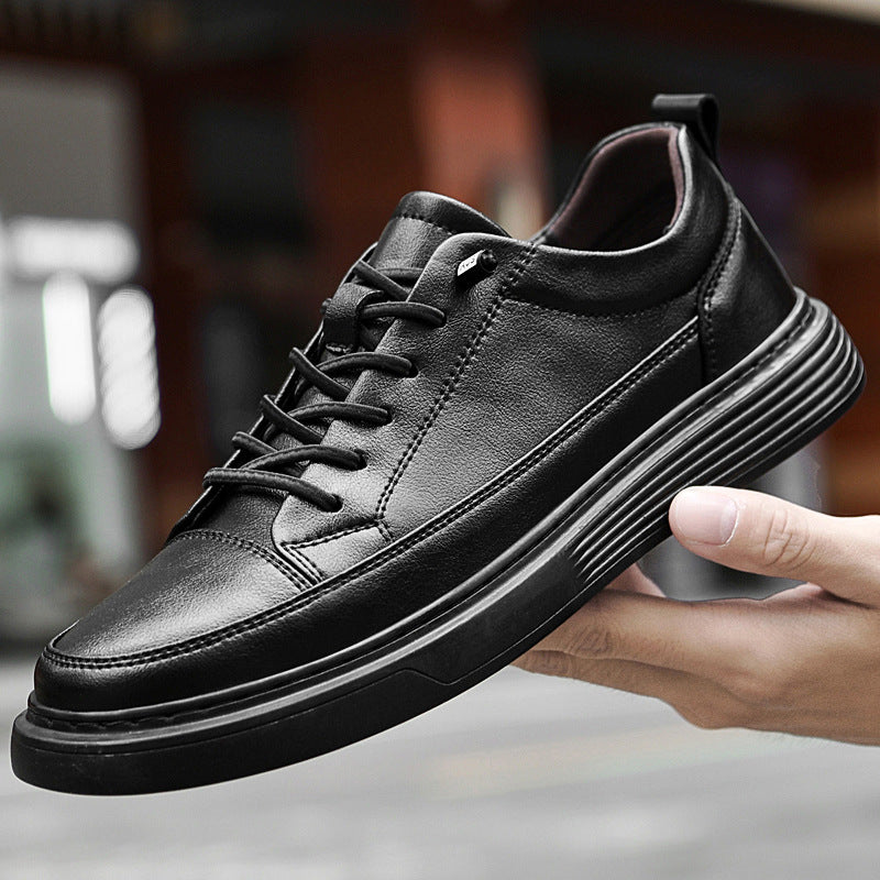 Men’s Casual Leather Lace-Up Shoes