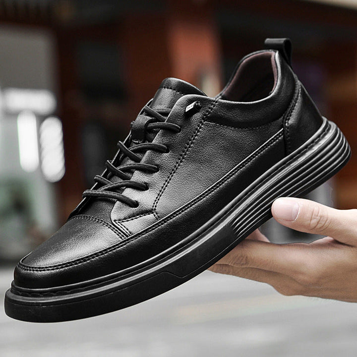 Men’s Casual Leather Lace-Up Shoes