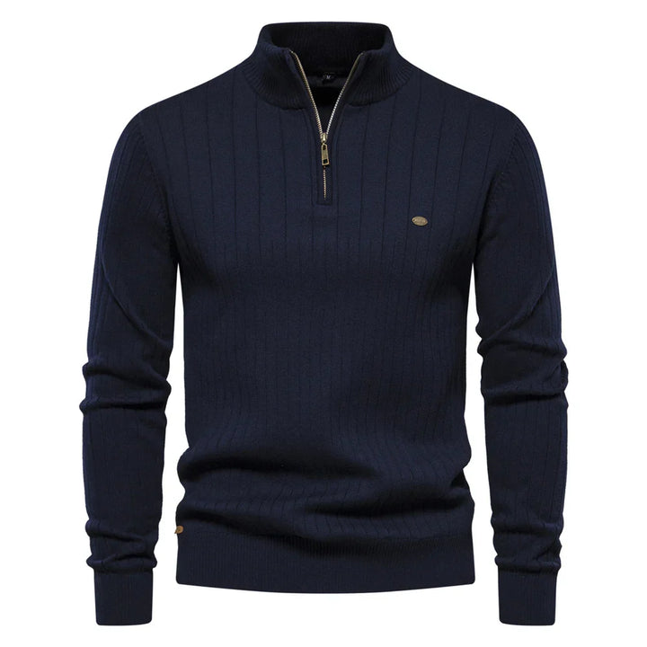 Men’s Cozy Quarter-Zip Knit Sweater