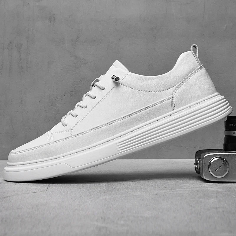 Men’s Casual Leather Lace-Up Shoes