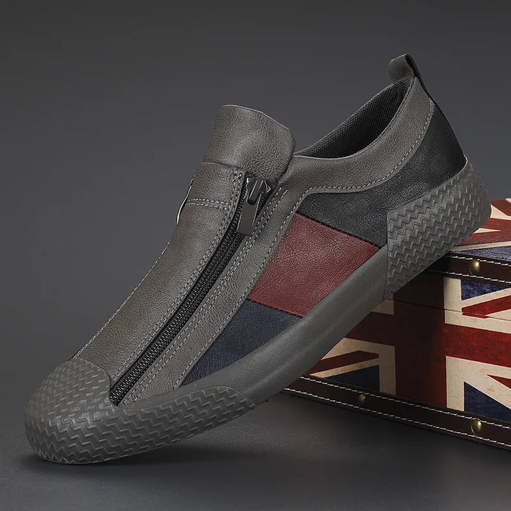 Men’s Casual Slip-On Sneakers with Zipper