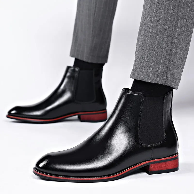 Men’s Classic Chelsea Leather Dress Boots