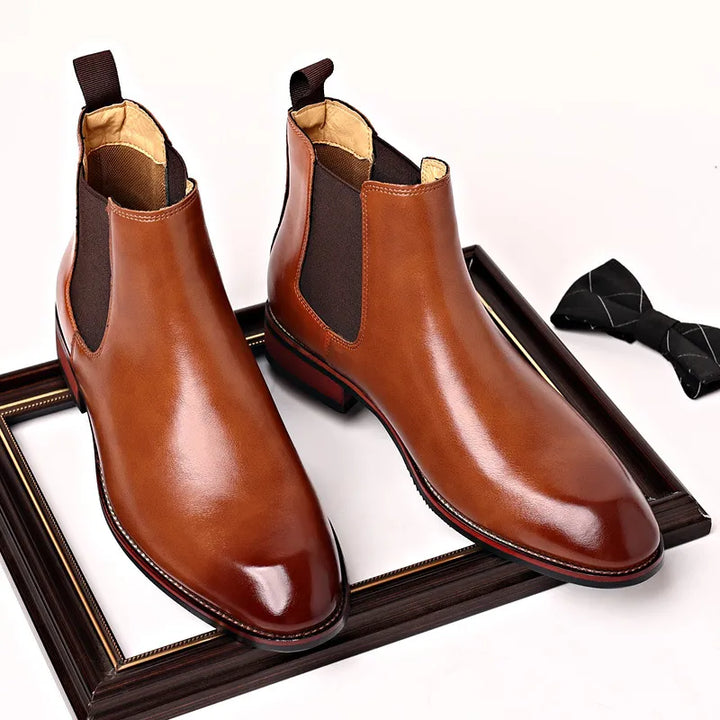 Men’s Classic Chelsea Leather Dress Boots
