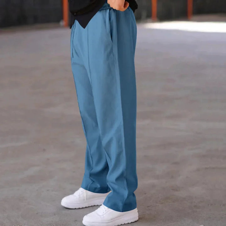 Men’s Relaxed Fit Drawstring Pants with Side Pockets