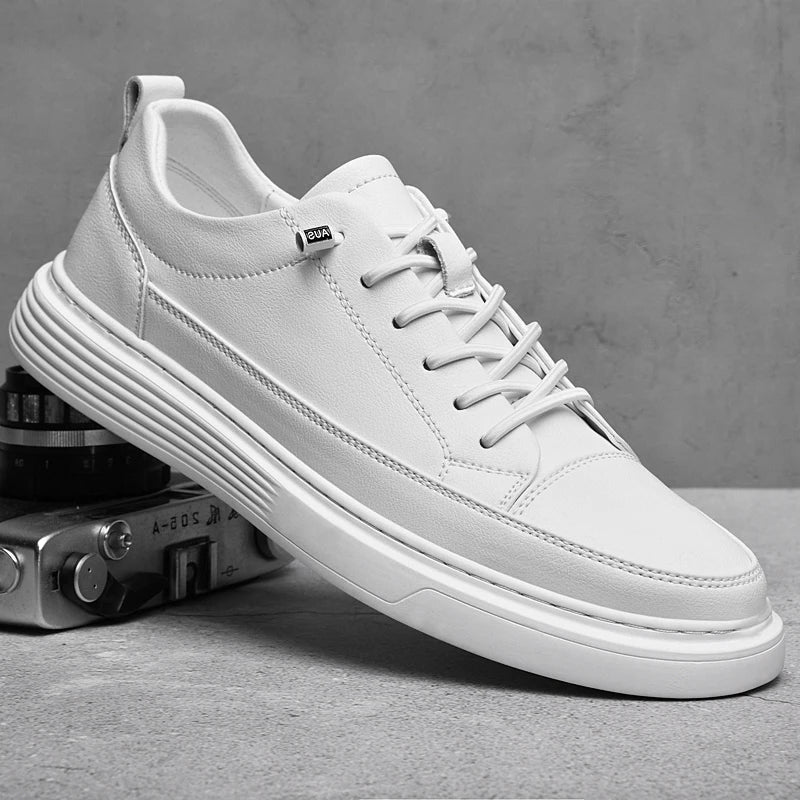 Men’s Casual Leather Lace-Up Shoes