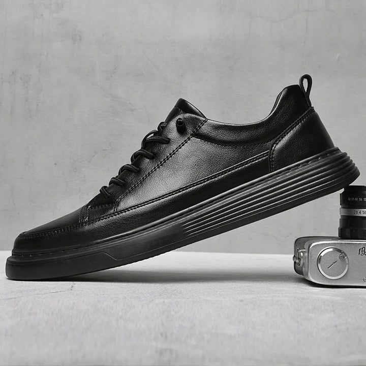 Men’s Casual Leather Lace-Up Shoes