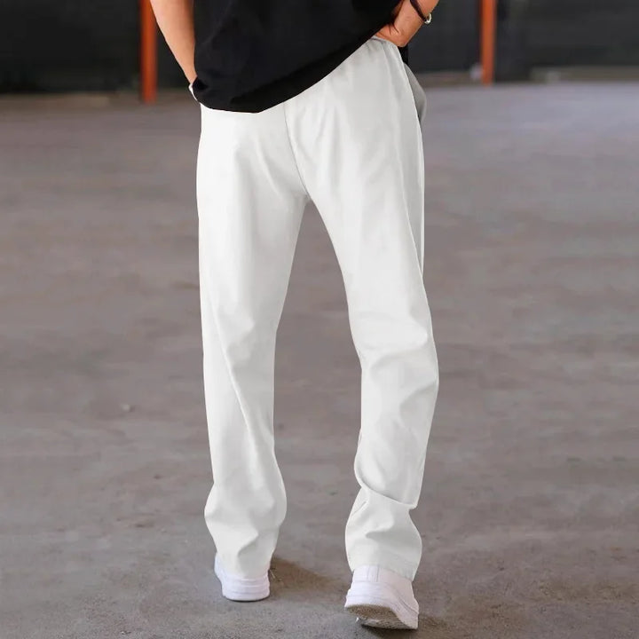 Men’s Relaxed Fit Drawstring Pants with Side Pockets