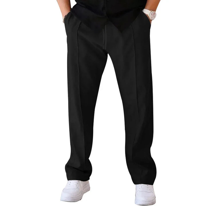 Men’s Relaxed Fit Drawstring Pants with Side Pockets