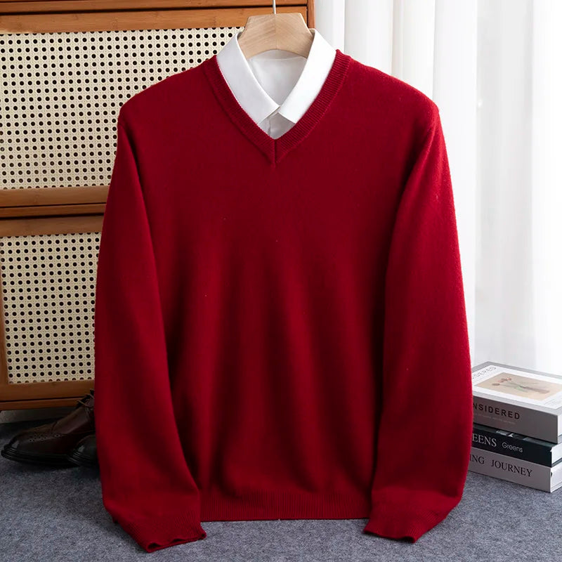 Men’s Lightweight V-Neck Sweater