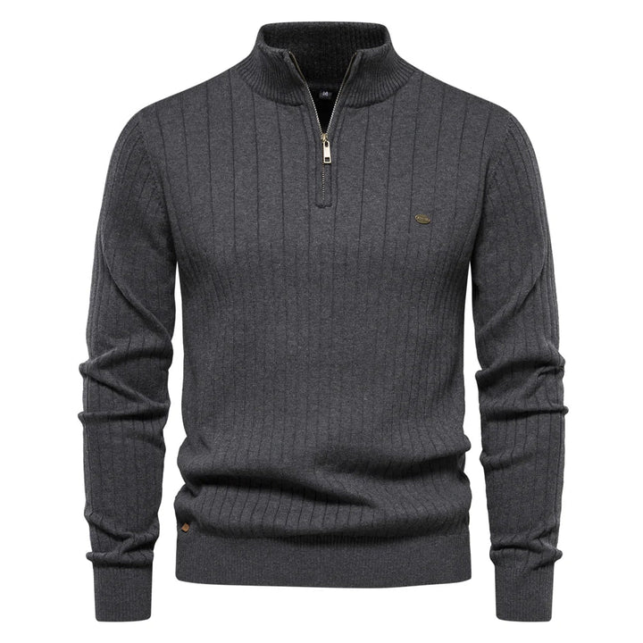 Men’s Cozy Quarter-Zip Knit Sweater