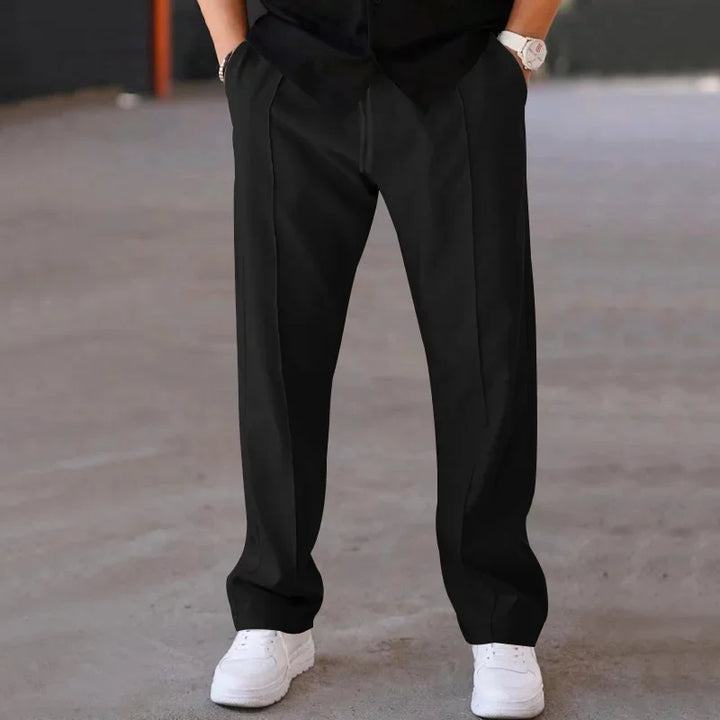 Men’s Relaxed Fit Drawstring Pants with Side Pockets