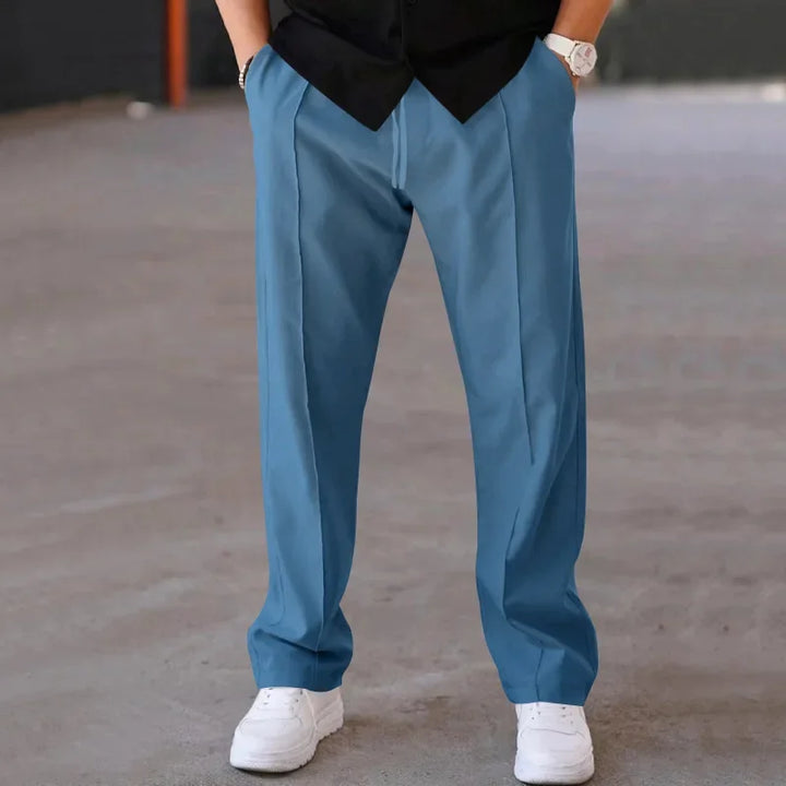 Men’s Relaxed Fit Drawstring Pants with Side Pockets