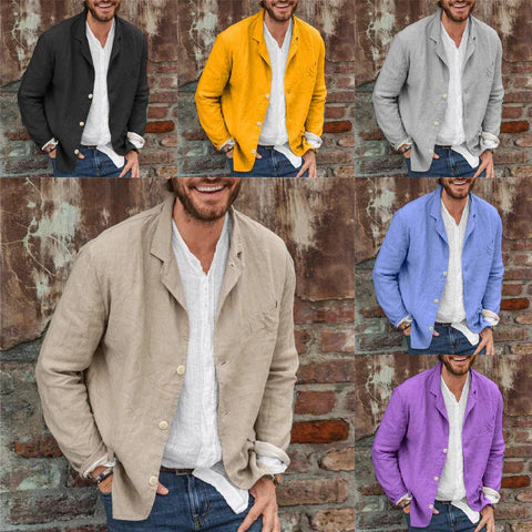 Men’s Lightweight Casual Button-Up Jacket