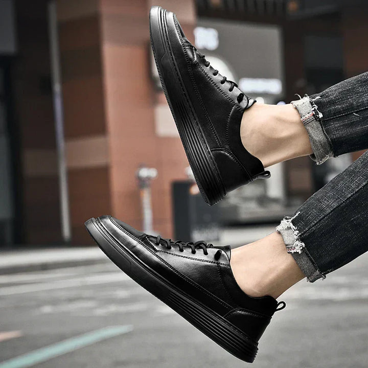 Men’s Casual Leather Lace-Up Shoes